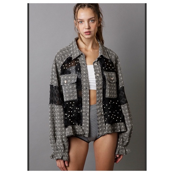 74 1 left 🇺🇸POL lace fabric jacket - Picture 5 of 8